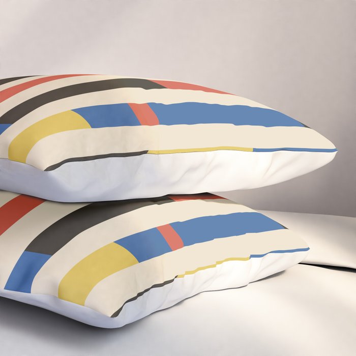 Bauhaus Dessau 1931 Modernist Minimal Homage Pillow Sham Gallery Image 3
