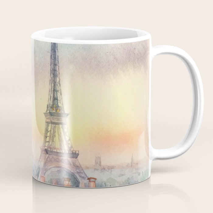 Parisian Peonies at Sunset Coffee Mug Gallery Image 1