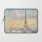 Parisian Peonies at Sunset Laptop Sleeve Gallery Image 1