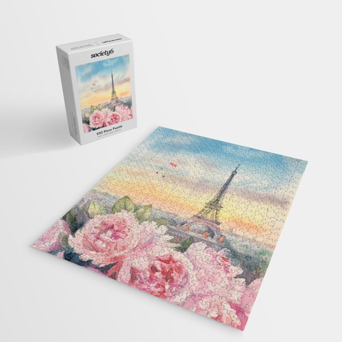 Parisian Peonies at Sunset Jigsaw Puzzle Gallery Image 2