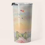 Parisian Peonies at Sunset Travel Mug Gallery Image 3