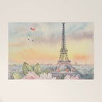 Parisian Peonies at Sunset Welcome Mat Gallery Image 1