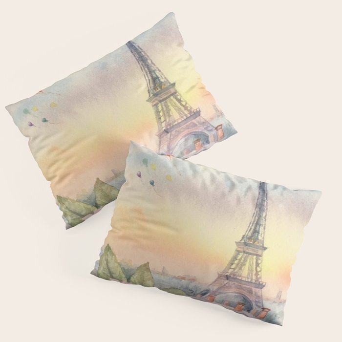 Parisian Peonies at Sunset Pillow Sham Gallery Image 3