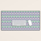 Art Nouveau Pattern 1 - Purple, Pink, Green Desk Mat Gallery Image 1