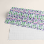 Art Nouveau Pattern 1 - Purple, Pink, Green Wrapping Paper Gallery Image 2