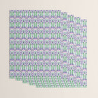 Art Nouveau Pattern 1 - Purple, Pink, Green Wrapping Paper Gallery Image 3