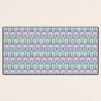 Art Nouveau Pattern 1 - Purple, Pink, Green Desk Mat Gallery Image 3