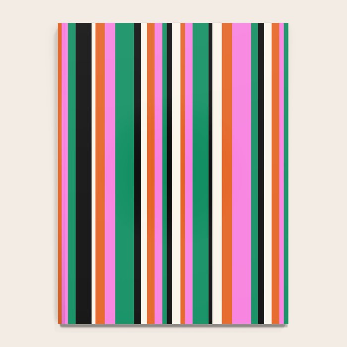 Classic Stripes XIV - Bold Retro Notebook Gallery Image 4