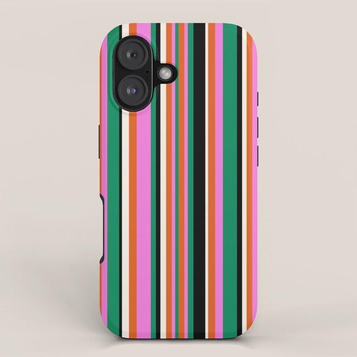Classic Stripes XIV - Bold Retro iPhone Case Gallery Image 1