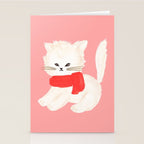 Fluffy Kitten - Pink Stationery Card Gallery Image 2