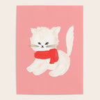Fluffy Kitten - Pink Poster Gallery Image 4
