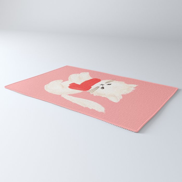 Fluffy Kitten - Pink Rug Gallery Image 3