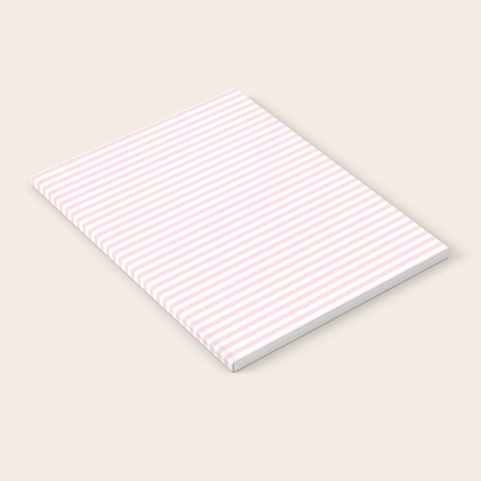 Baby Pink Stripe Notebook Gallery Image 1