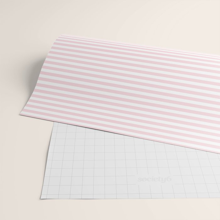 Baby Pink Stripe Wrapping Paper Gallery Image 2