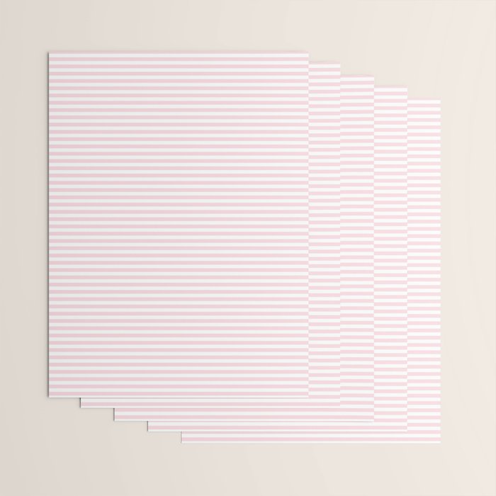 Baby Pink Stripe Wrapping Paper Gallery Image 3