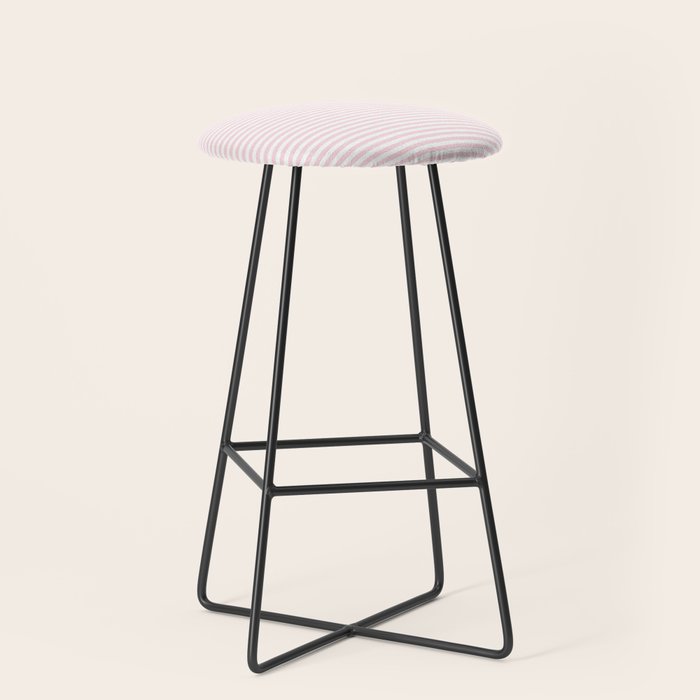 Baby Pink Stripe Stool Gallery Image 1