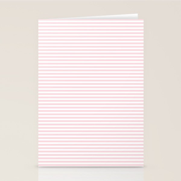 Baby Pink Stripe Stationery Card Gallery Image 2