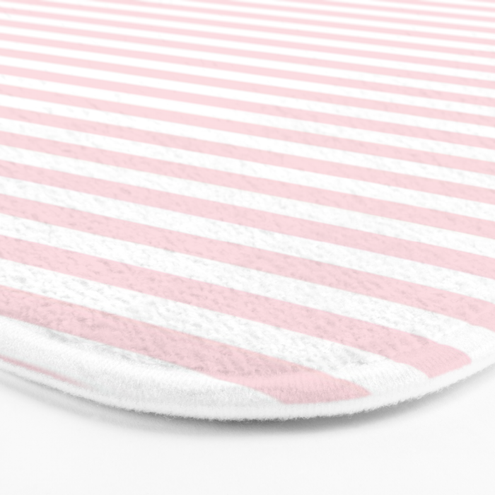 Baby Pink Stripe Bath Mat Gallery Image 3