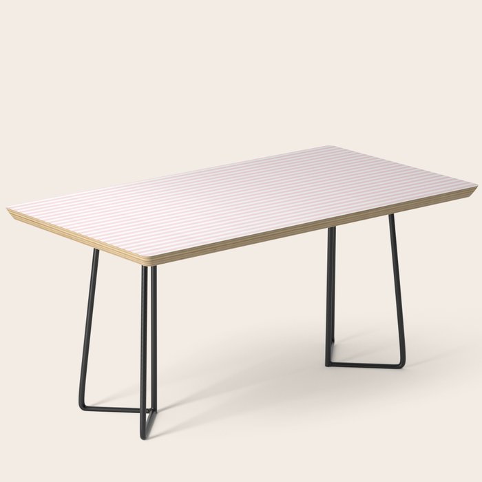 Baby Pink Stripe Coffee Table Gallery Image 1