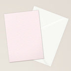 Baby Pink Stripe Stationery Card Gallery Image 2