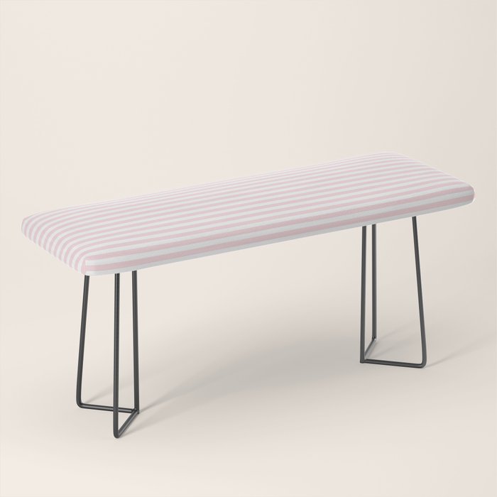Baby Pink Stripe Bench Gallery Image 1