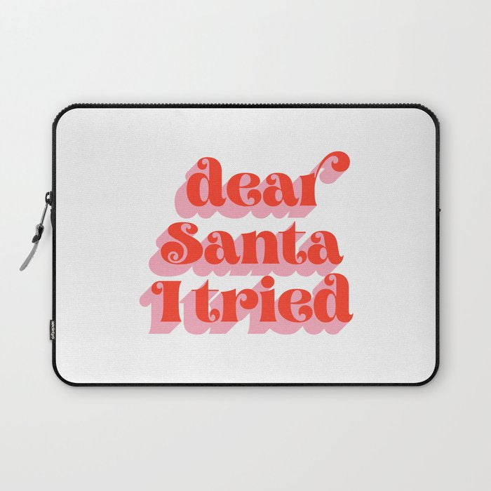 Dear Santa I tried Laptop Sleeve Gallery Image 1