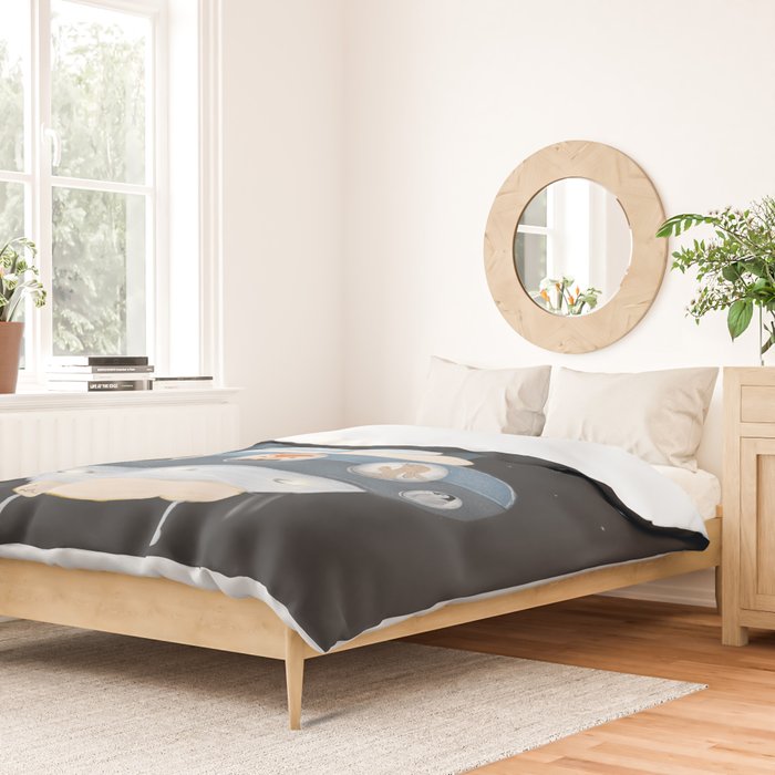 lets all go to space Duvet Cover Gallery Image 2
