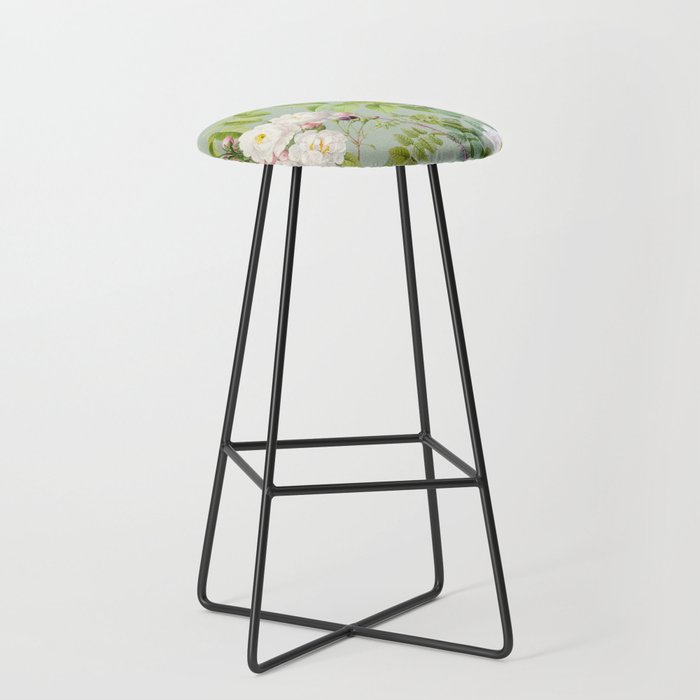Purest Bloom Botanical Collage Stool Gallery Image 1