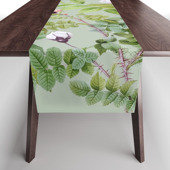 Purest Bloom Botanical Collage Table Runner Gallery Image 1