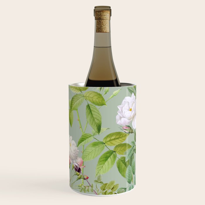 Purest Bloom Botanical Collage Wine Chiller Gallery Image 1