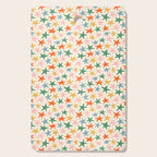 Retro christmas star shape art pattern Cutting Board Gallery Image 1