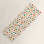 Retro christmas star shape art pattern Yoga Mat Gallery Image 1