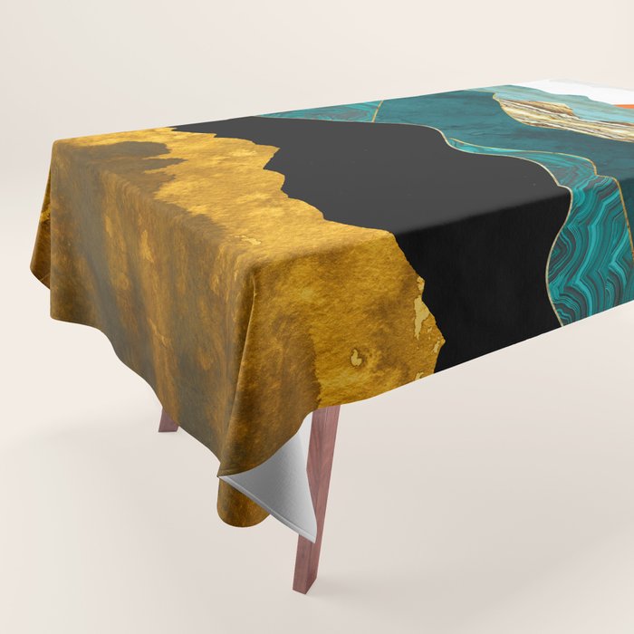 Turquoise Vista Tablecloth Gallery Image 1