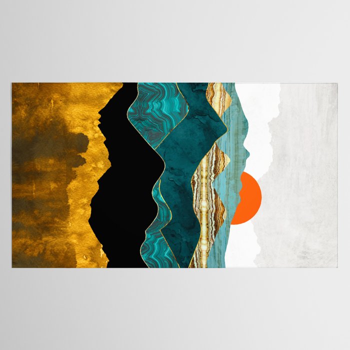 Turquoise Vista Tablecloth Gallery Image 2