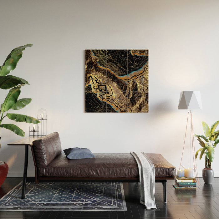 Golden Canyons Wood Wall Art Gallery Image 2
