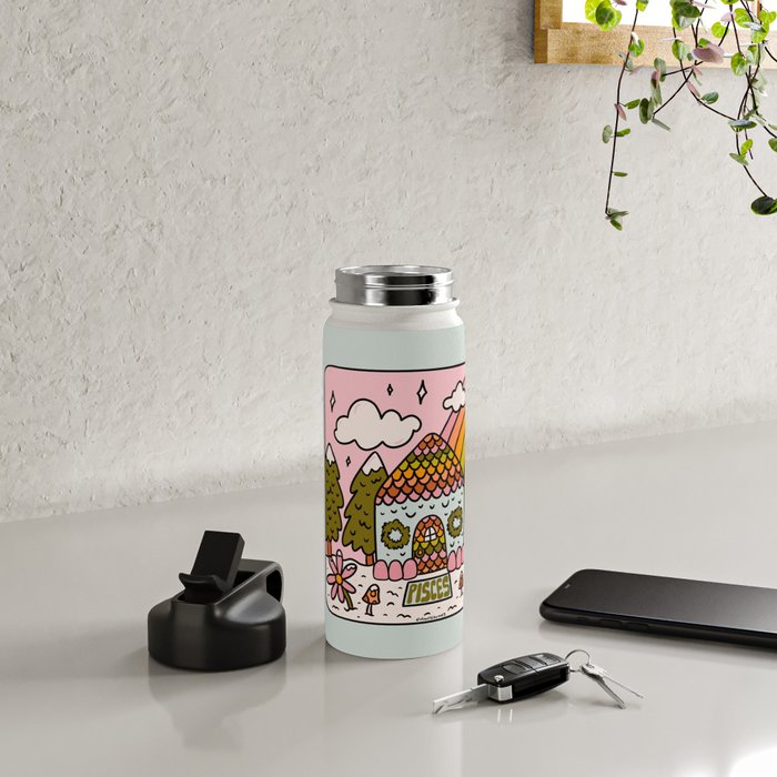 Pisces Gingerbread House Water Bottle Gallery Image 4