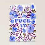 F*ck It - Blueberry Palette Stationery Card Gallery Image 2