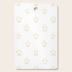 Christmas gingerbread cookie pattern Cutting Board Gallery Image 1