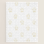 Christmas gingerbread cookie pattern Jigsaw Puzzle Gallery Image 1