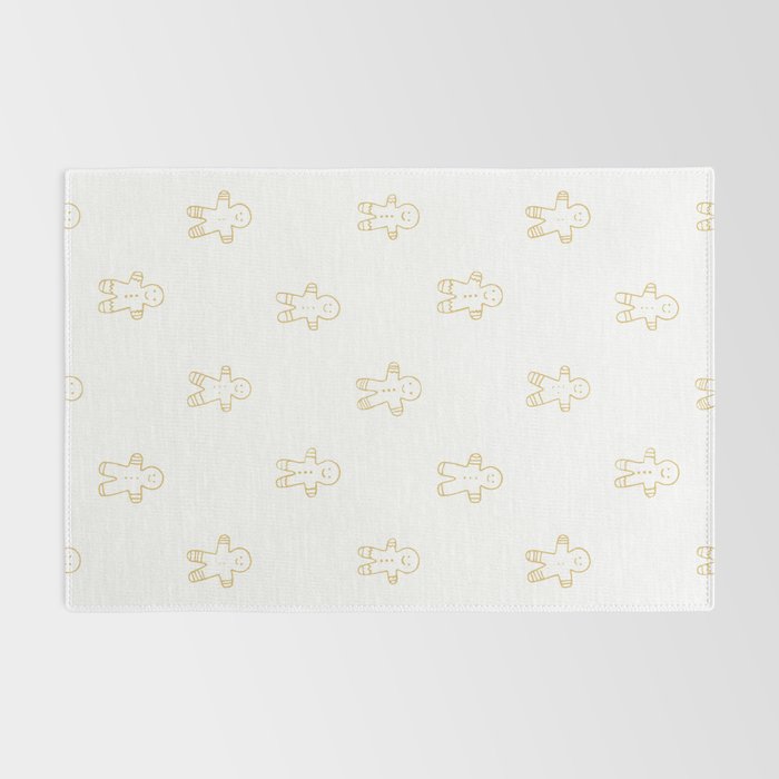 Christmas gingerbread cookie pattern Rug Gallery Image 2