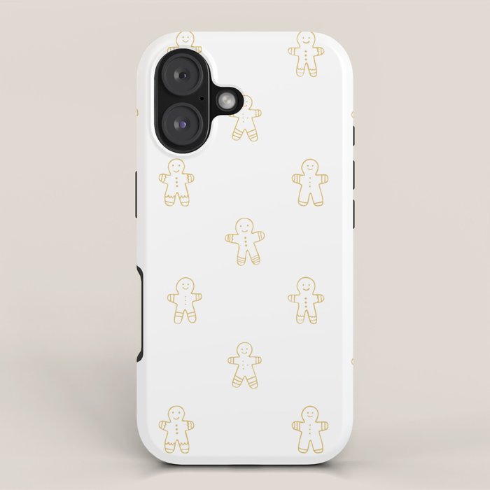 Christmas gingerbread cookie pattern iPhone Case Gallery Image 1