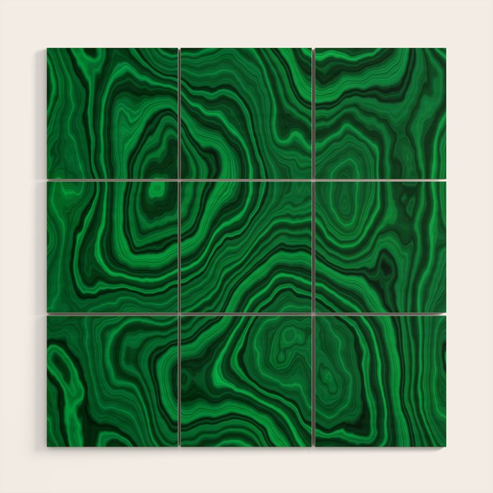 Malachite Wood Wall Art Gallery Image 1