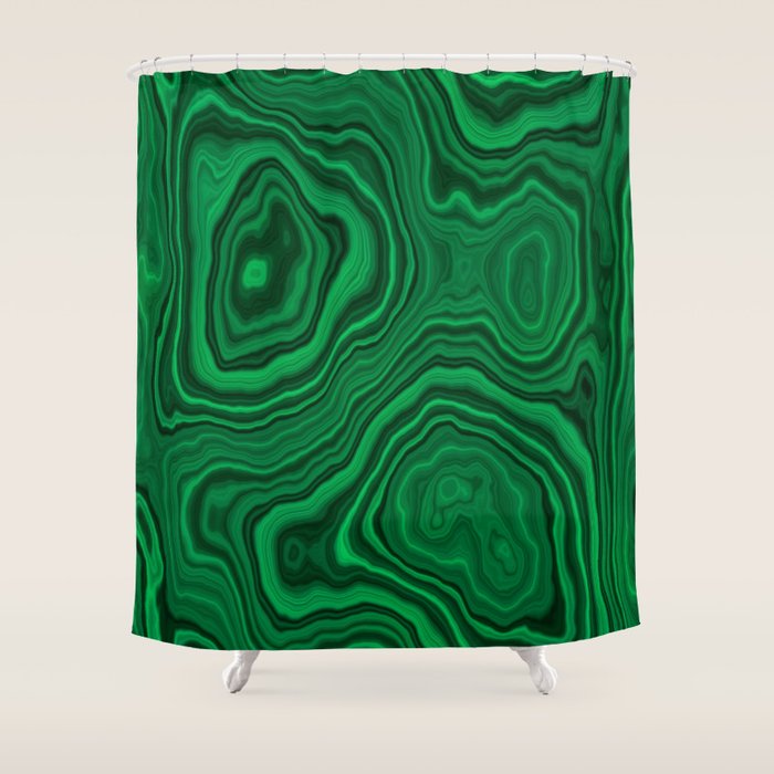 Malachite Shower Curtain Gallery Image 1