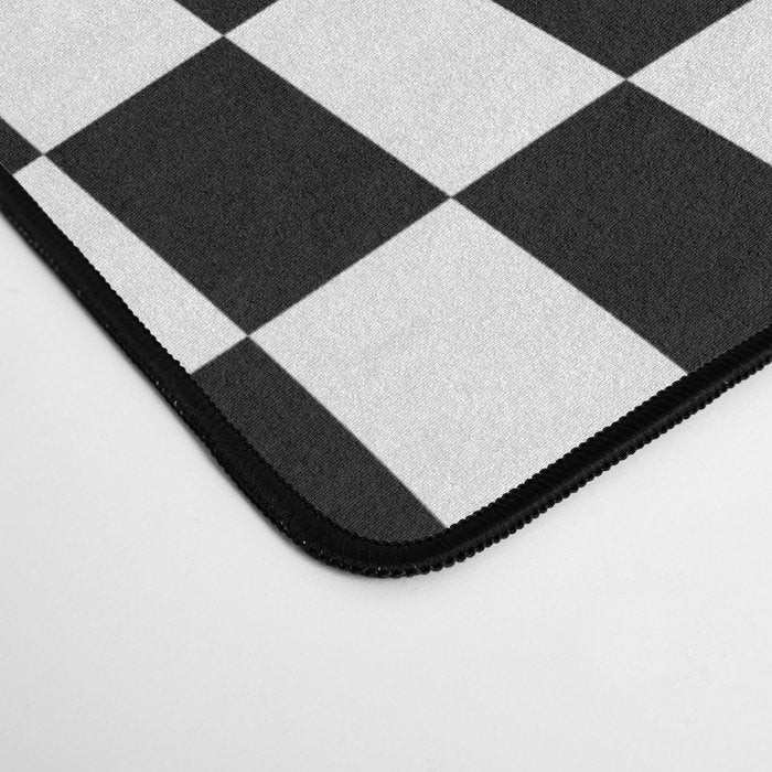 Check VIII - Black Twist â Checkerboard Print Desk Mat Gallery Image 4