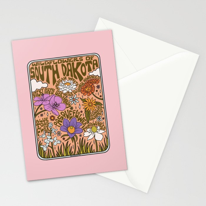 South Dakota Wildflowers Stationery Card Gallery Image 2