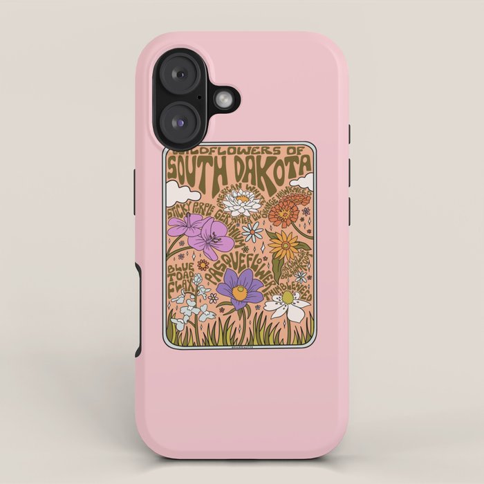 South Dakota Wildflowers iPhone Case Gallery Image 1