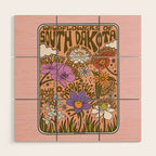 South Dakota Wildflowers Wood Wall Art Gallery Image 1