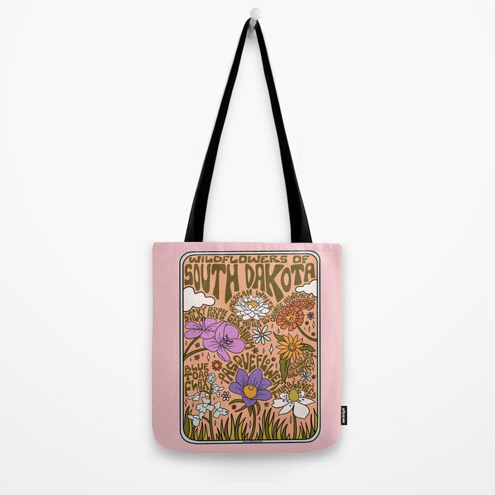 South Dakota Wildflowers Tote Bag Gallery Image 2