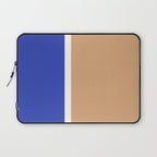 Color Block IX Peach Orange Blue Laptop Sleeve Gallery Image 1