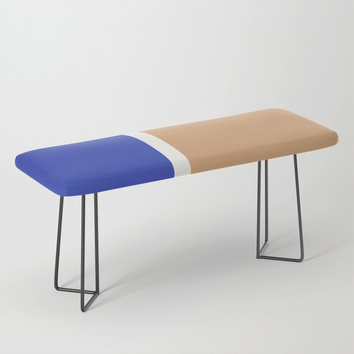 Color Block IX Peach Orange Blue Bench Gallery Image 1